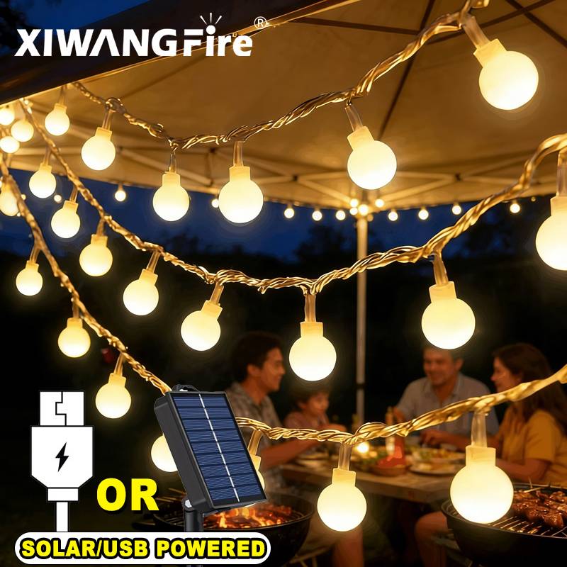 Farming And Agriculture - 3-10M Solar/USB/Battery String Lights, Fairy Globe