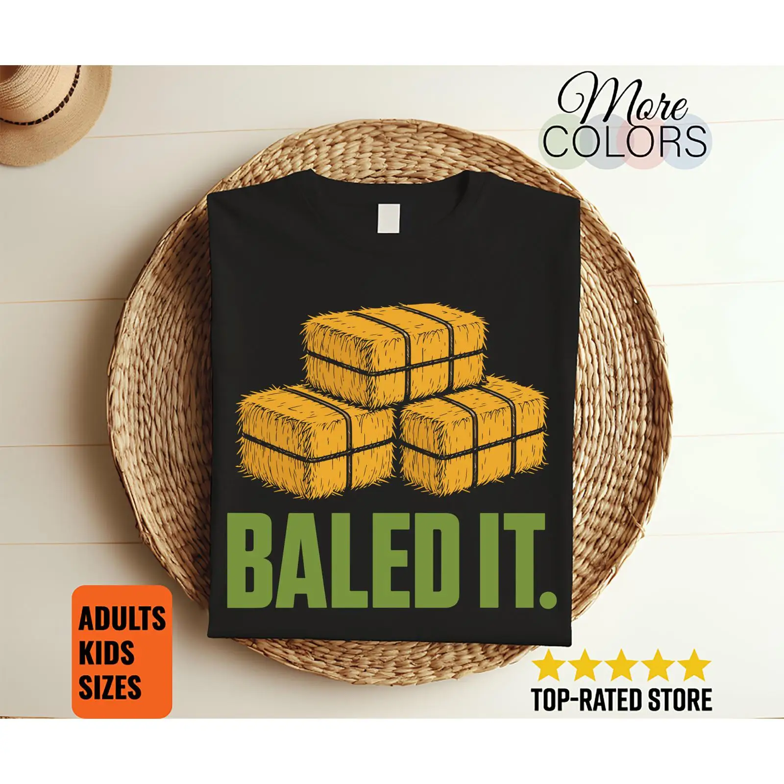Agriculture Farming For Kids - Baled It Funny Hay Bale Farmer