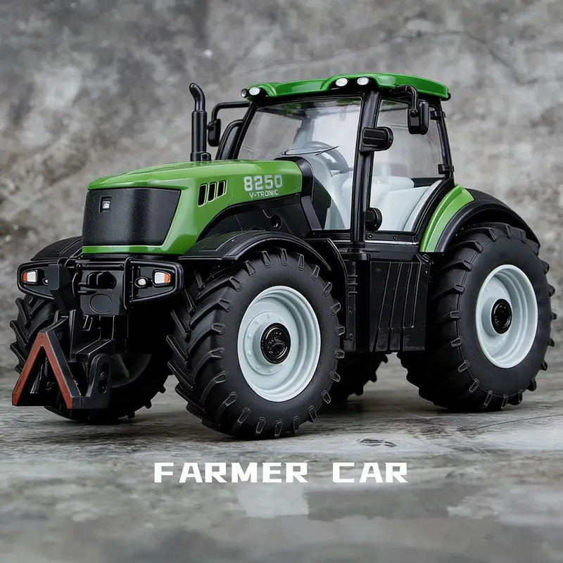 Agriculture Farming For Kids - Alloy Tractor Model Diecast Metal Farming