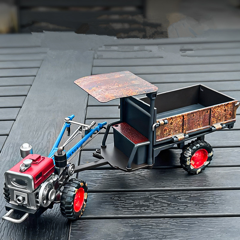 Agriculture Farming For Kids - 1/24 Alloy Rust Nostalgia Hand Tractor