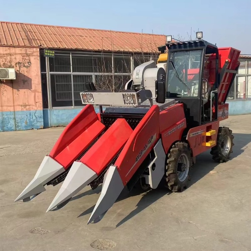 Mini Four Wheel Corn Combine H - огляд і ціна Agriculture Farming Steps