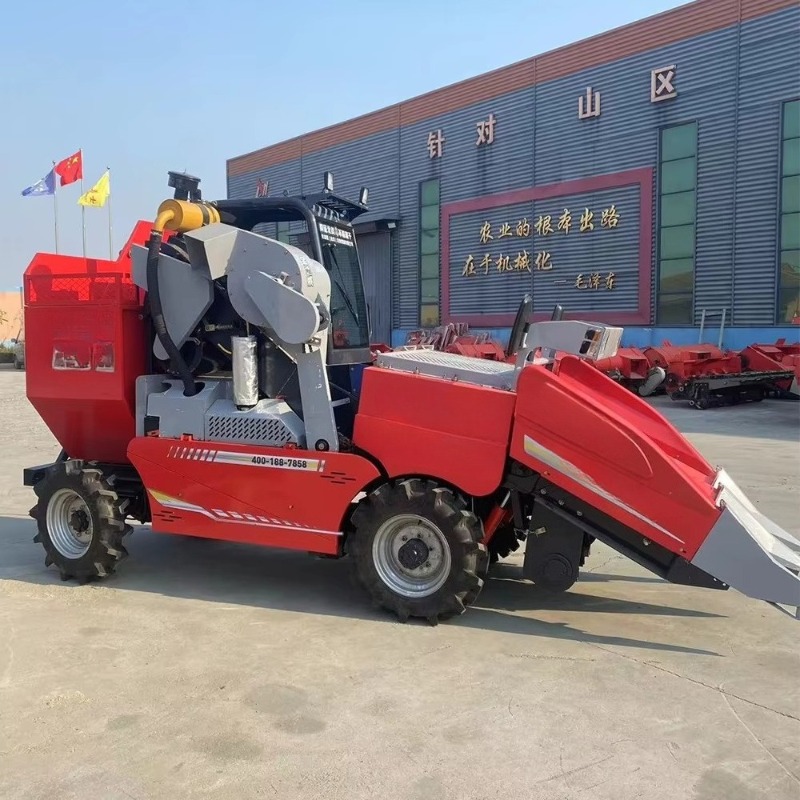 Mini Four Wheel Corn Combine H - огляд і ціна Agriculture Farming Steps