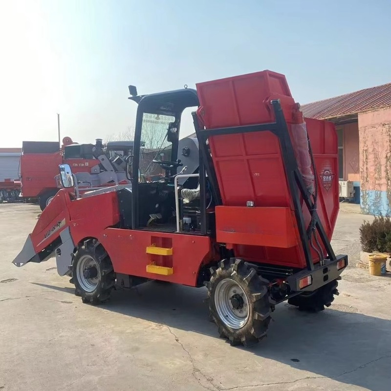 Mini Four Wheel Corn Combine H - огляд і ціна Agriculture Farming Steps