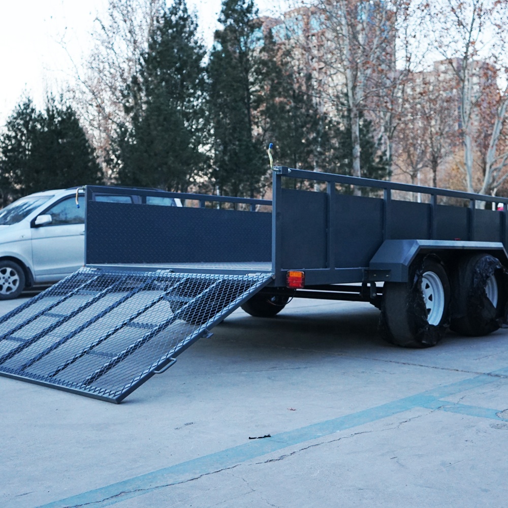 Trailer with Ramp for Tractor  - огляд і ціна Agriculture Farming Tractor