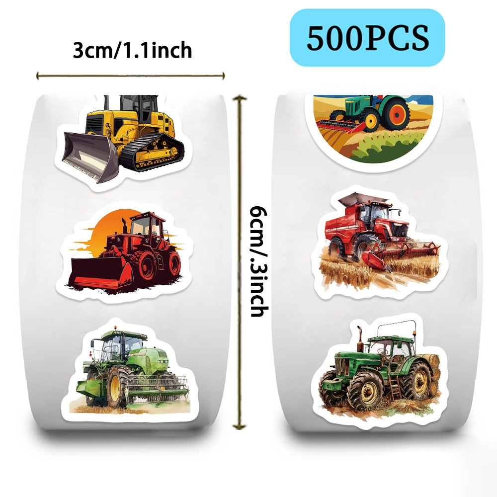 500Pcs Farm Tractor Stickers R - огляд і ціна Agriculture Farming For Kids