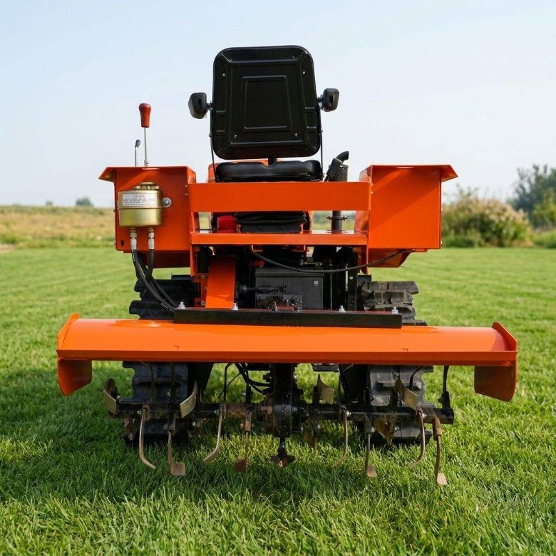 Crawler 4WD Rotary Tiller 35HP - огляд і ціна Agriculture Farming Tractor