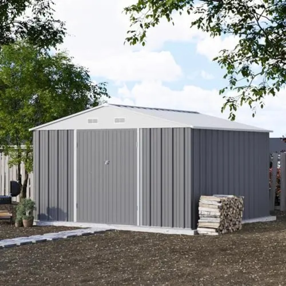 10x10 FT Metal Storage Shed, B - огляд і ціна Farming And Agriculture