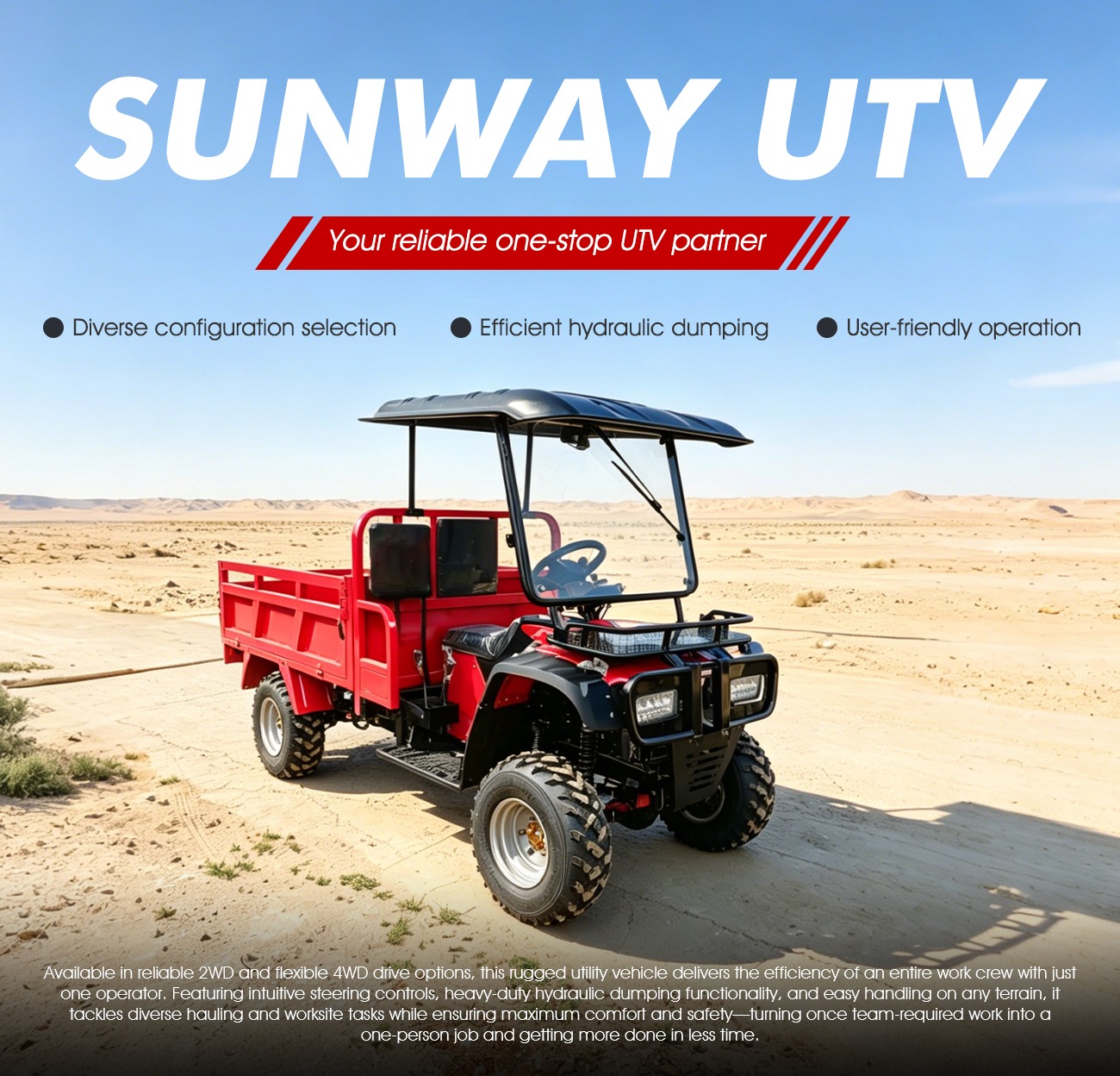 Advanced 400cc Agricultural Ut - огляд і ціна Agriculture Farming Vehicles