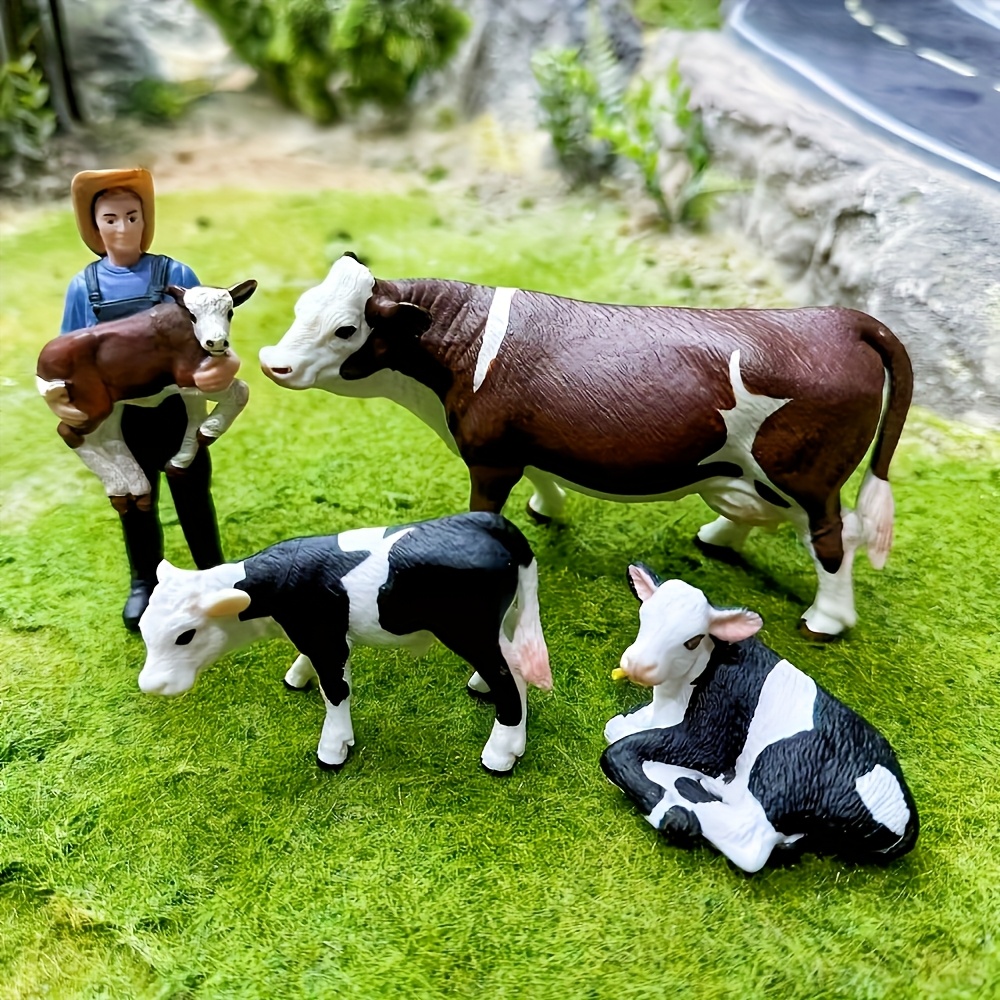 Farm Farmer And Cow Model Set  - огляд і ціна Agriculture Farming For Kids